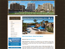 Tablet Screenshot of bellasirenaresort.com